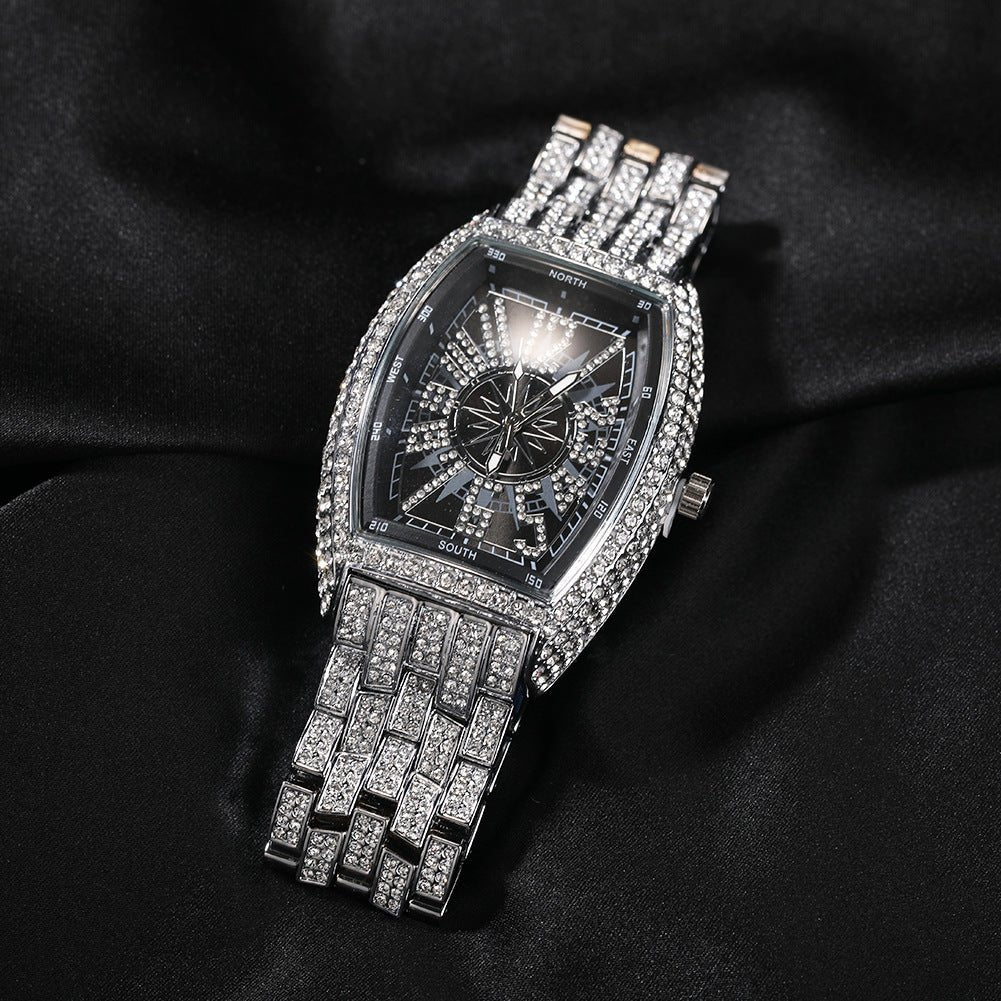 Diamond - Encrusted Gypsophila Fashion Ice Watch - TONGSHOP