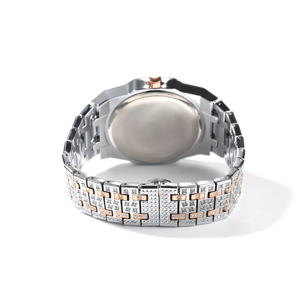 Diamond Octagon Full Diamond Star Watch - TONGSHOP