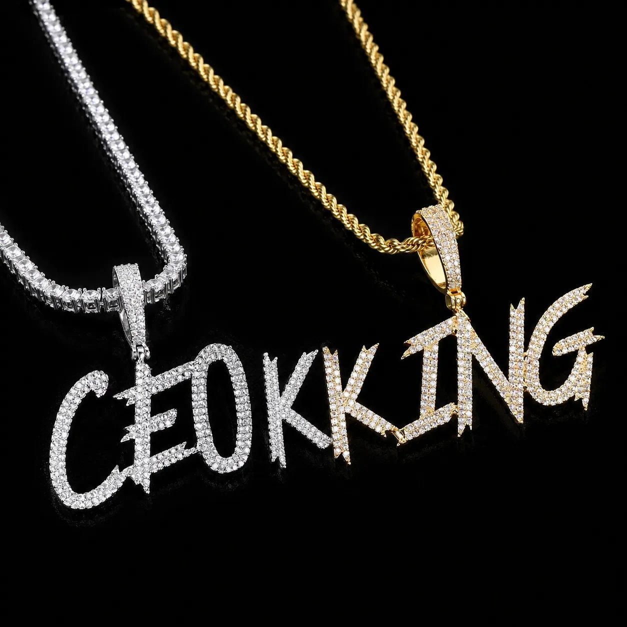 DIY Custom Letter Name Pendant - TONGSHOP / Length:16 / Length:18