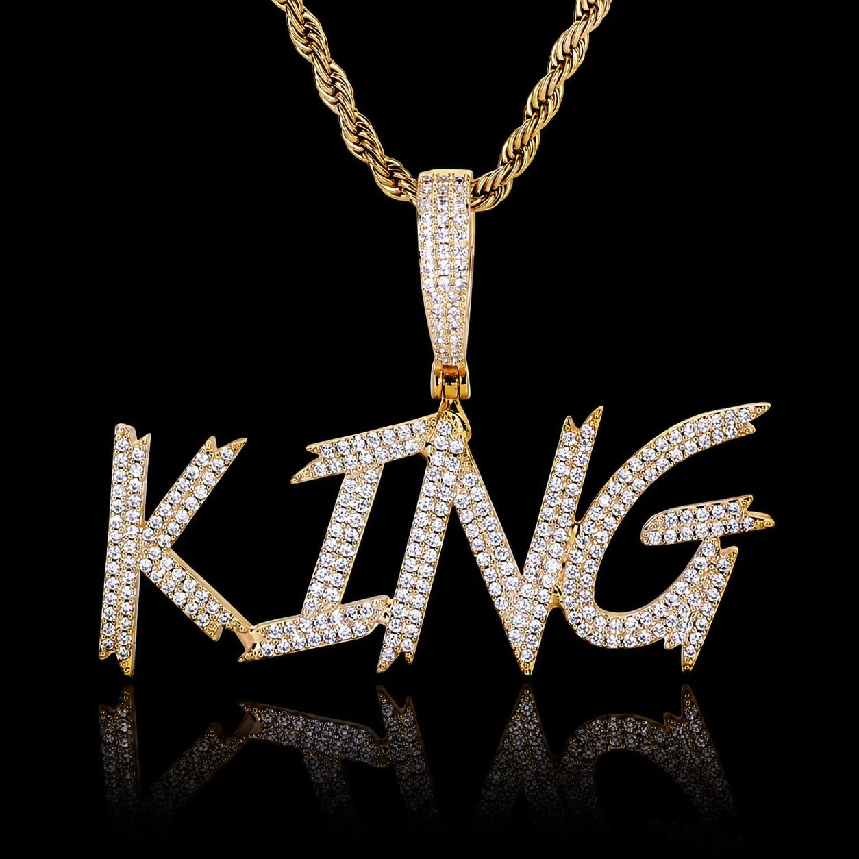 DIY Custom Letter Name Pendant - TONGSHOP / Length:16 / Length:18