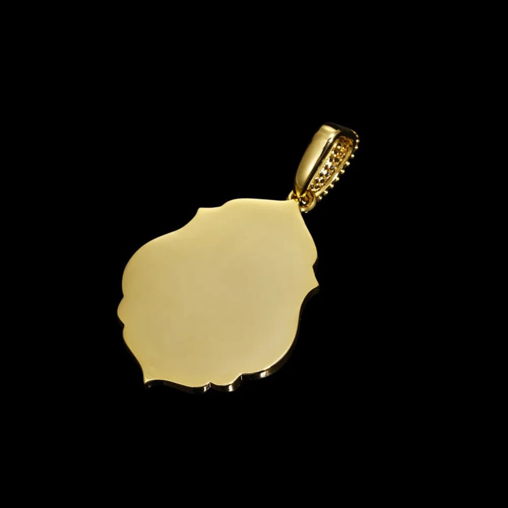Elegant Classical Memory Photo Oval Pendant - 33mm - TONGSHOP / Length:16 / Length:18