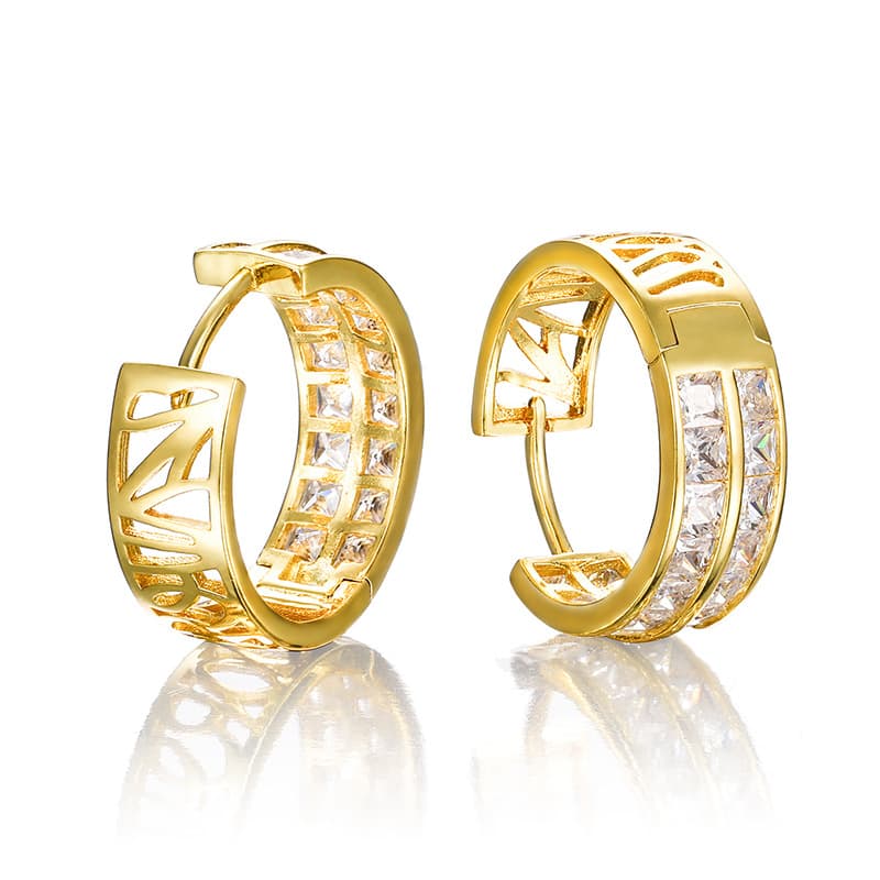 Fashionable Diamond - Set Ear Clips - TONGSHOP