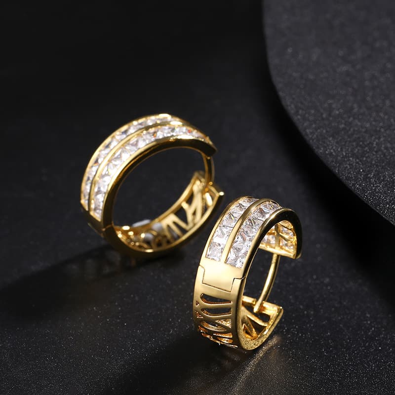 Fashionable Diamond - Set Ear Clips - TONGSHOP