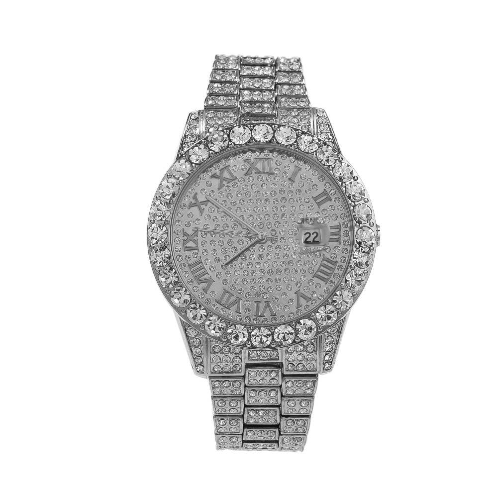 Full Diamond Waterproof Hip Hop Punk Ice Watch - TONGSHOP