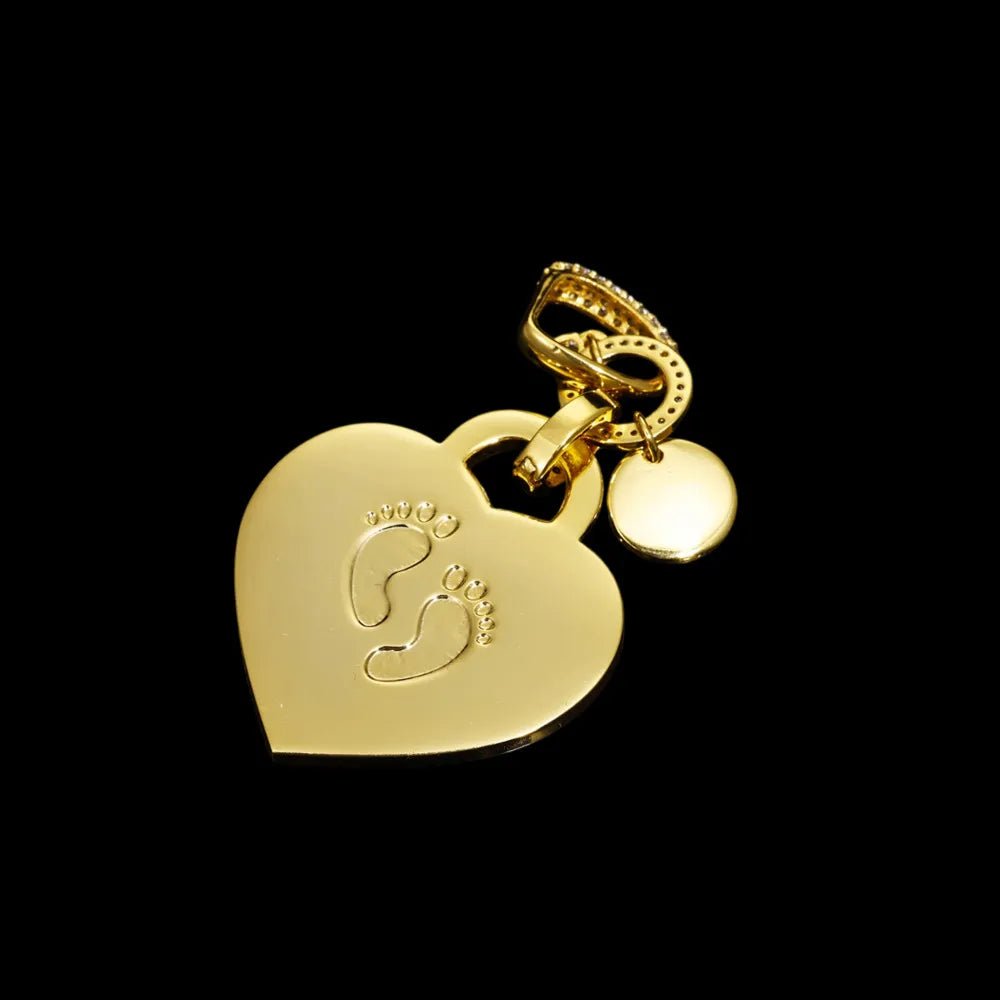 Heartfelt Love Custom Photo Heart Pendant - 35mm - TONGSHOP / Length:16 / Length:18