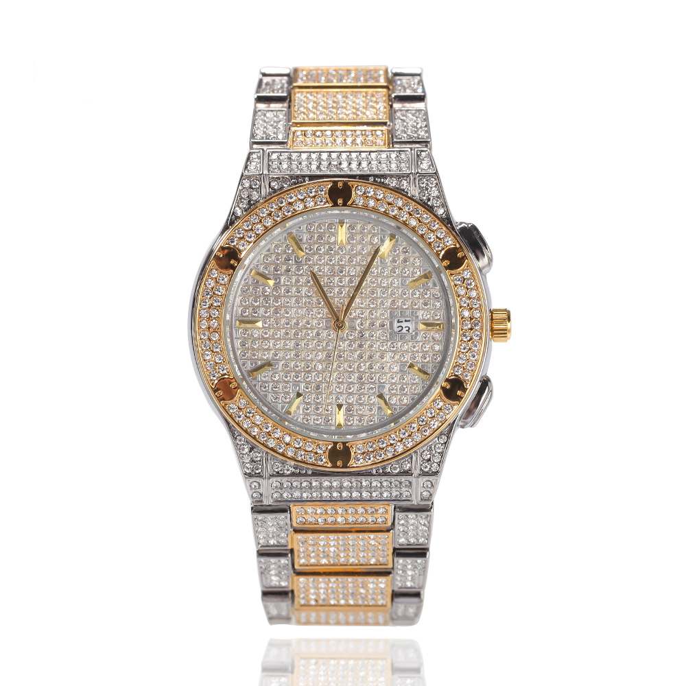 Hip - Hop Diamond - Encrusted Watch - TONGSHOP