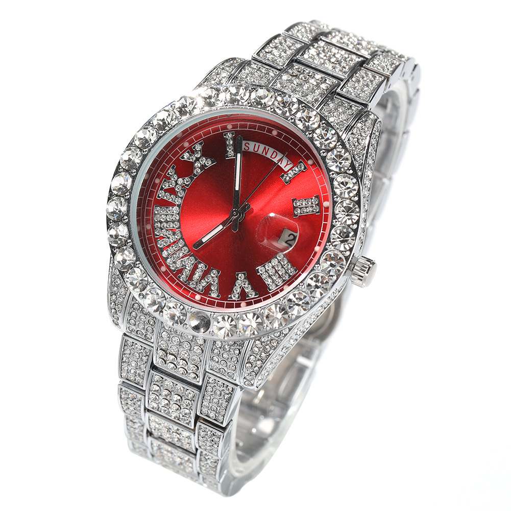 Hip Hop Full Diamond Fashion Quartz Watch - TONGSHOP