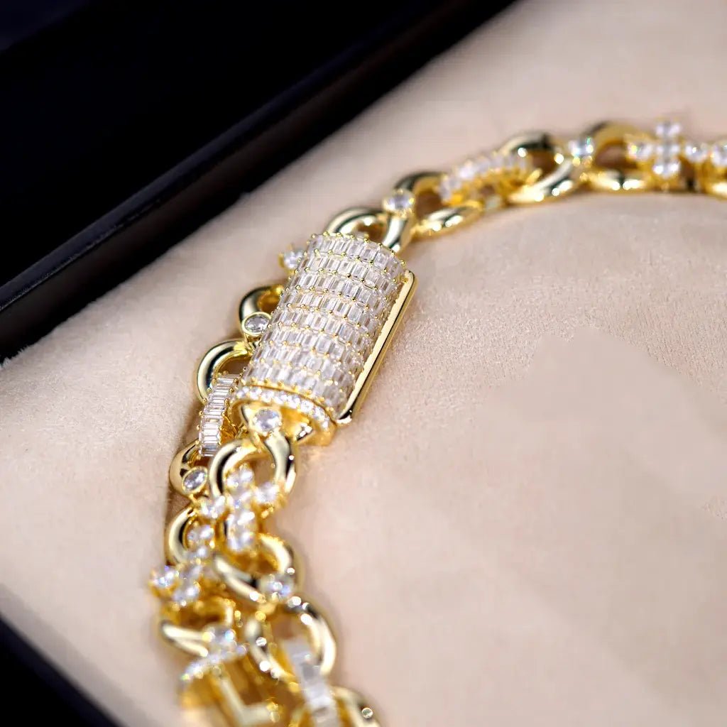 Iced Cross Link Chain - 14mm - TONGSHOP