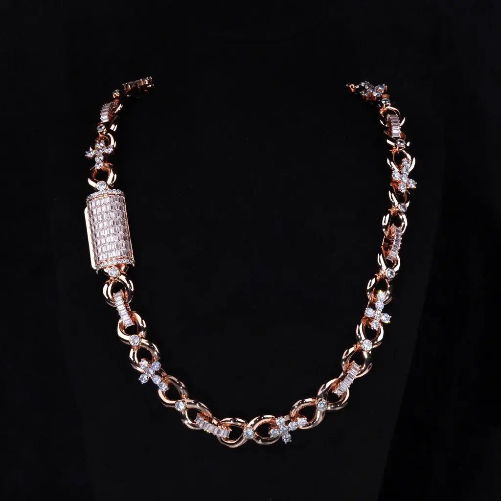 Iced Cross Link Chain - 14mm - TONGSHOP