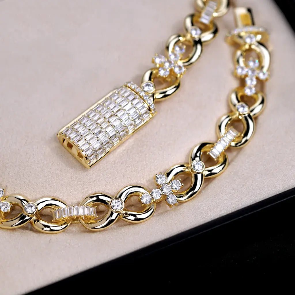 Iced Cross Link Chain - 14mm - TONGSHOP