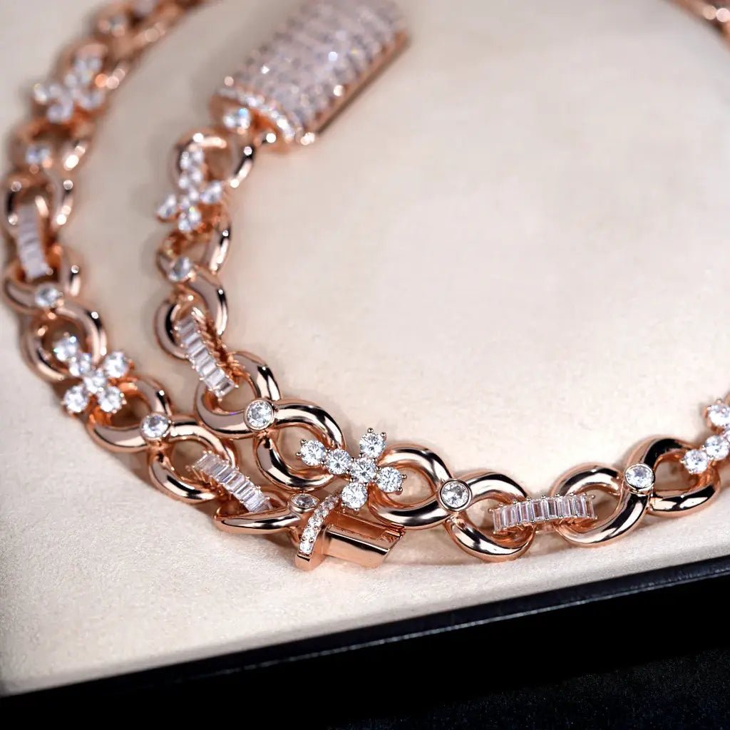 Iced Cross Link Chain - 14mm - TONGSHOP