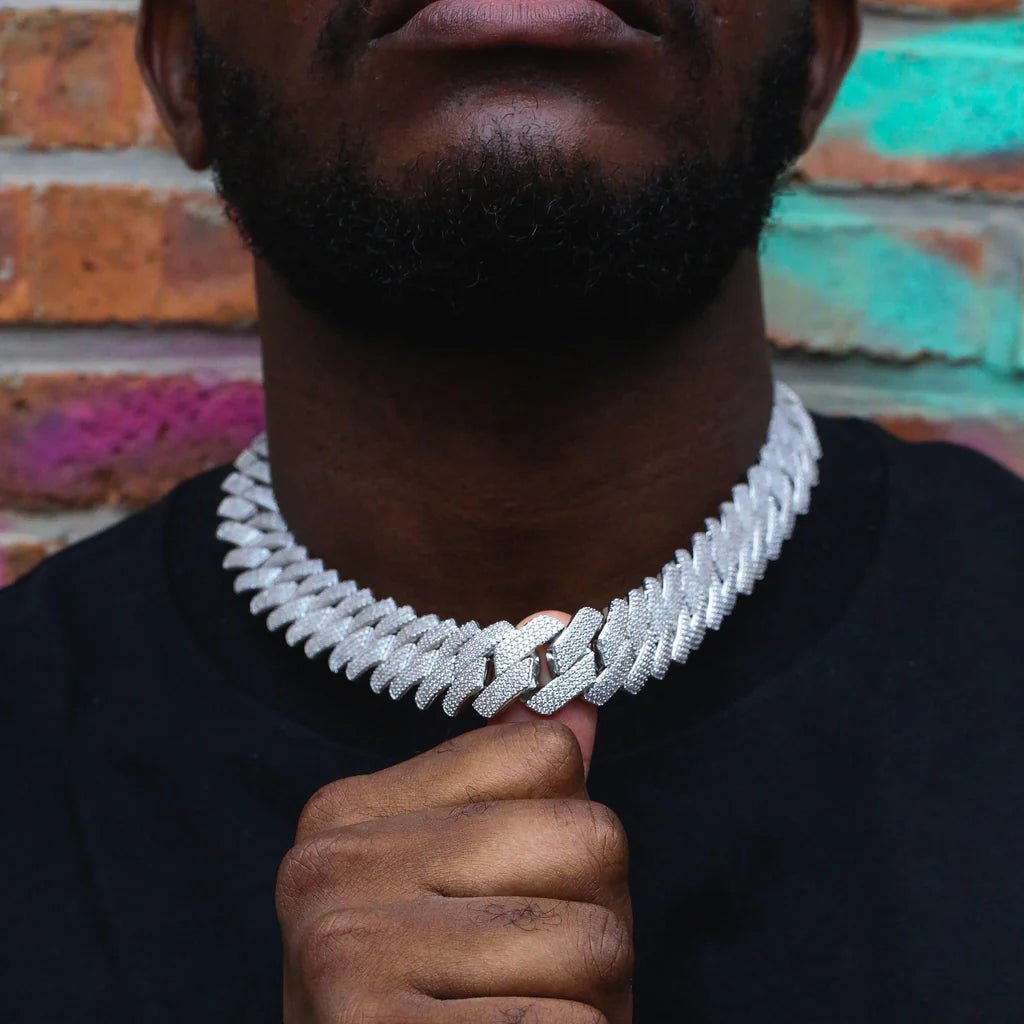 Iced Prong Cuban Chain - 19mm - TONGSHOP