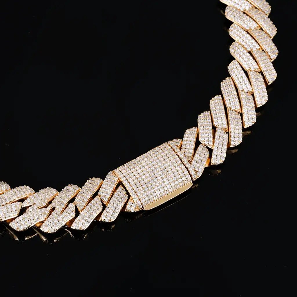 Iced Prong Cuban Chain - 19mm - TONGSHOP