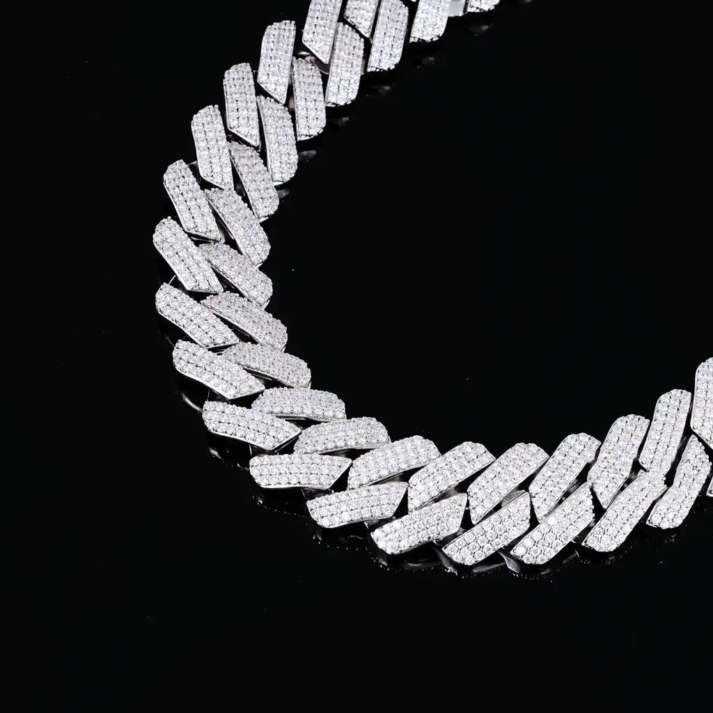 Iced Prong Cuban Chain - 19mm - TONGSHOP
