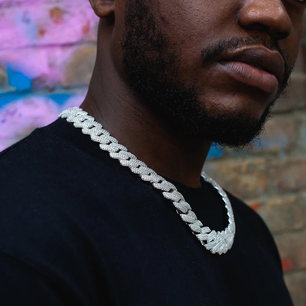 Iced Prong Cuban Chain - 19mm - TONGSHOP