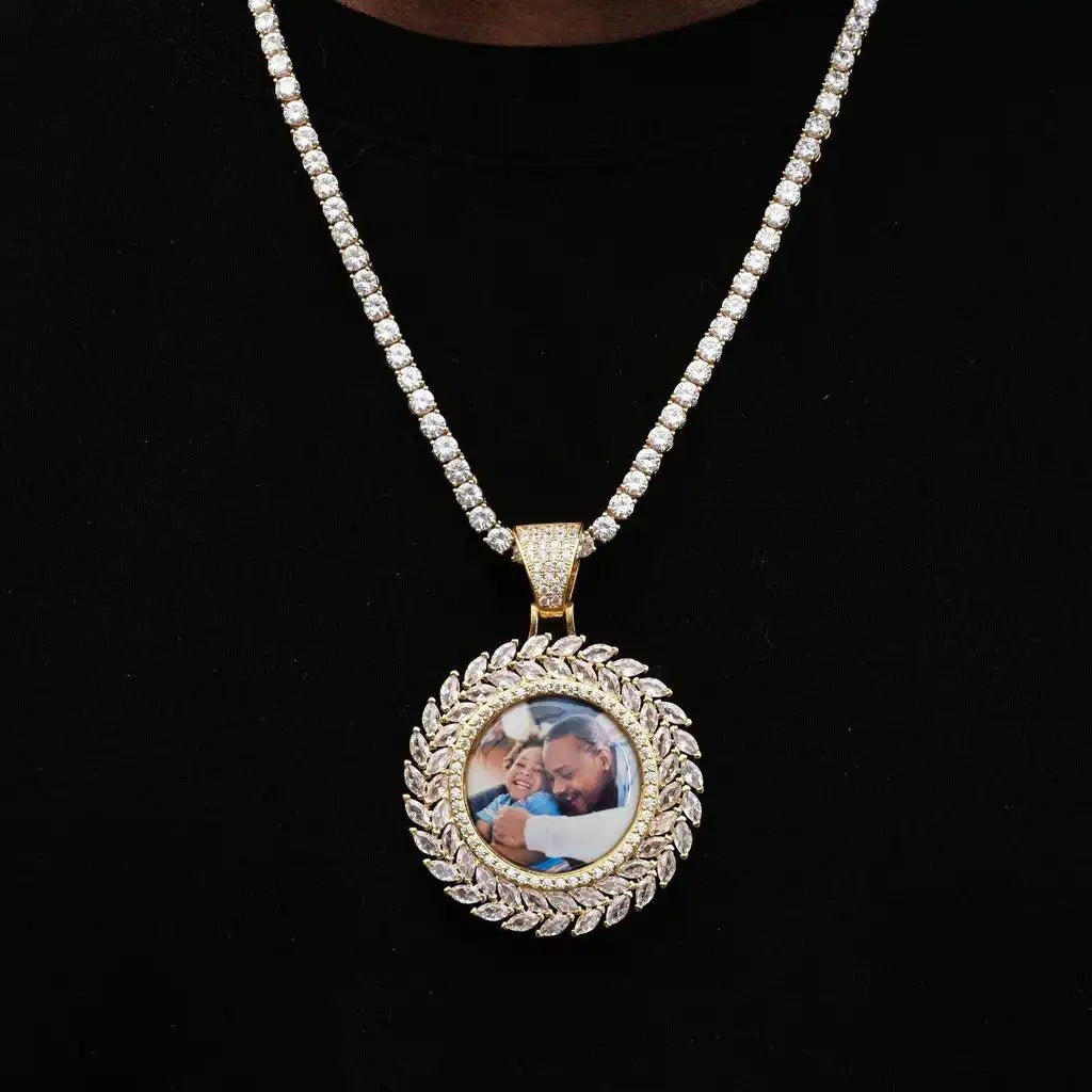 LARGE 3D WHEAT EAR CUSTOM PICTURE PENDANT - TONGSHOP