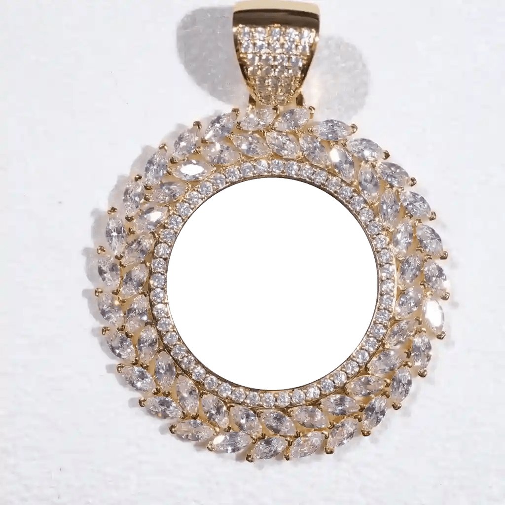 LARGE 3D WHEAT EAR CUSTOM PICTURE PENDANT - TONGSHOP