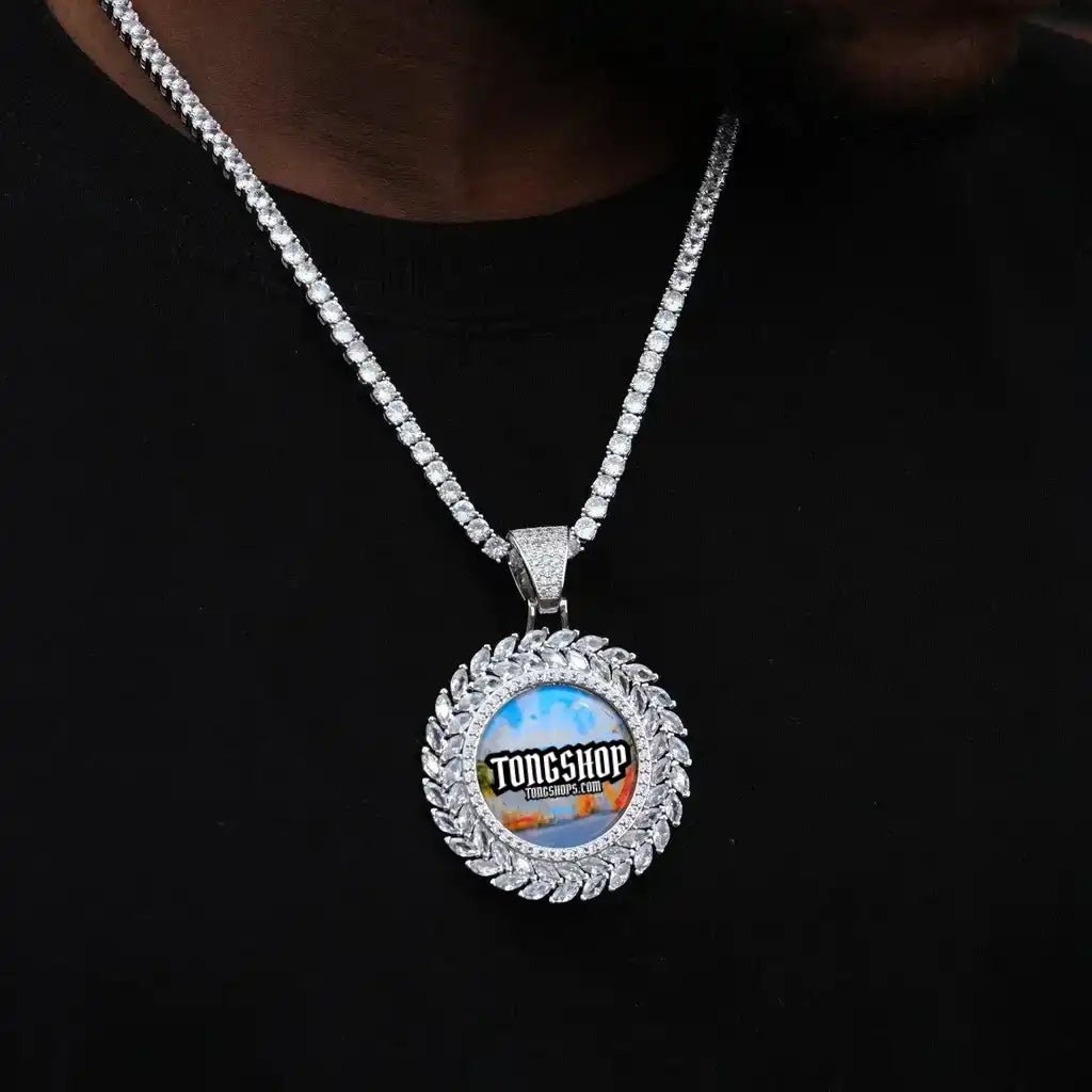 LARGE 3D WHEAT EAR CUSTOM PICTURE PENDANT - TONGSHOP