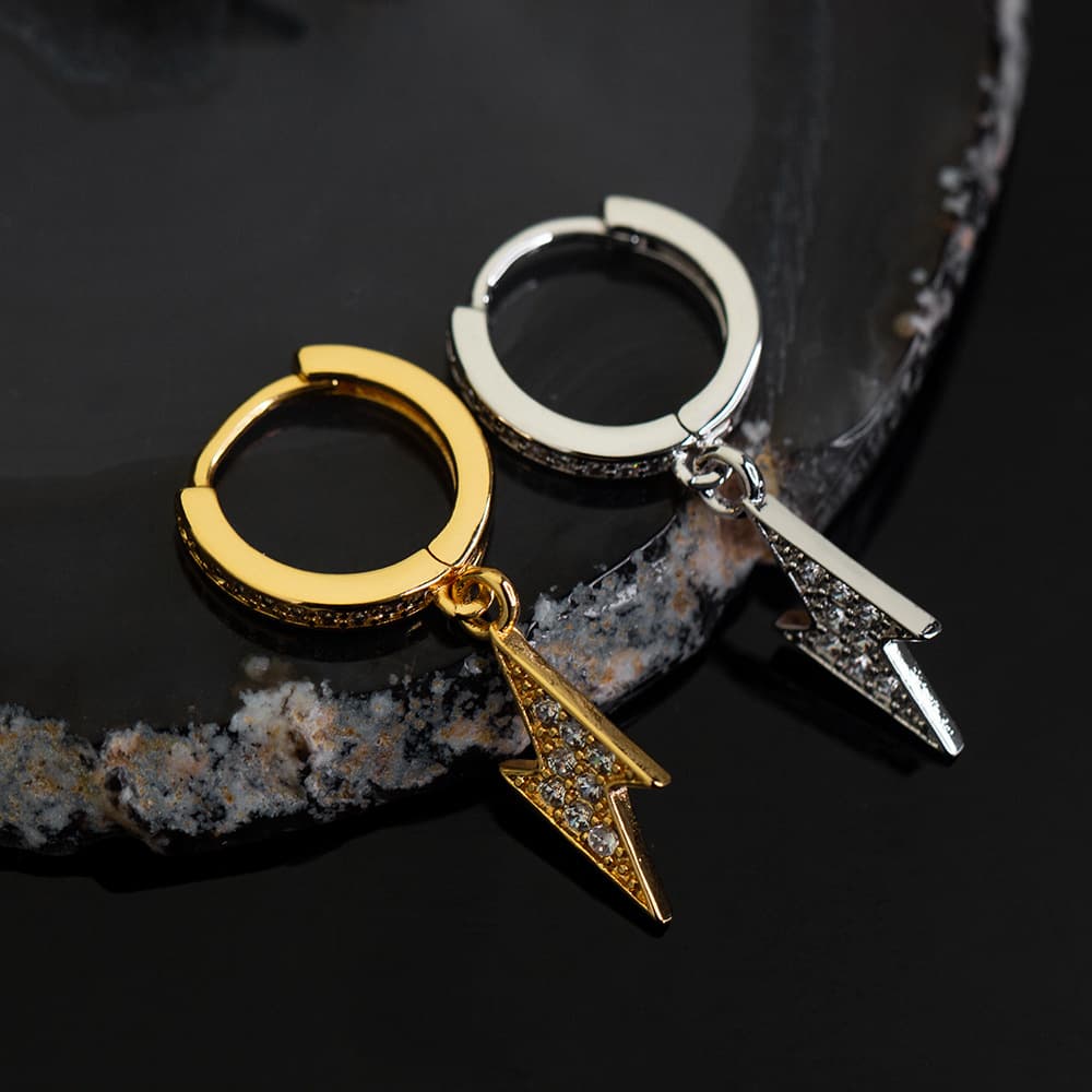 Lightning Bolt Diamond - Set Earrings - TONGSHOP