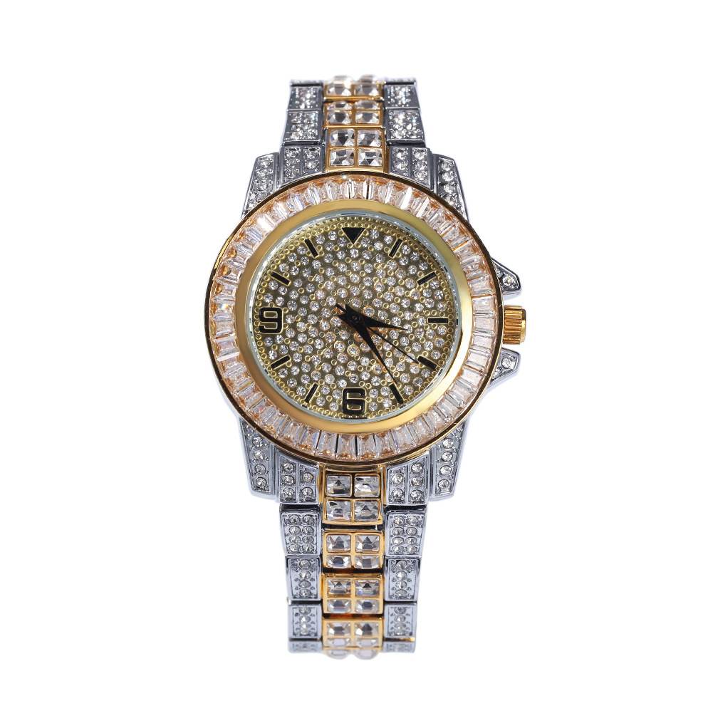 Luxurious Diamond - Encrusted Men's Watch - TONGSHOP