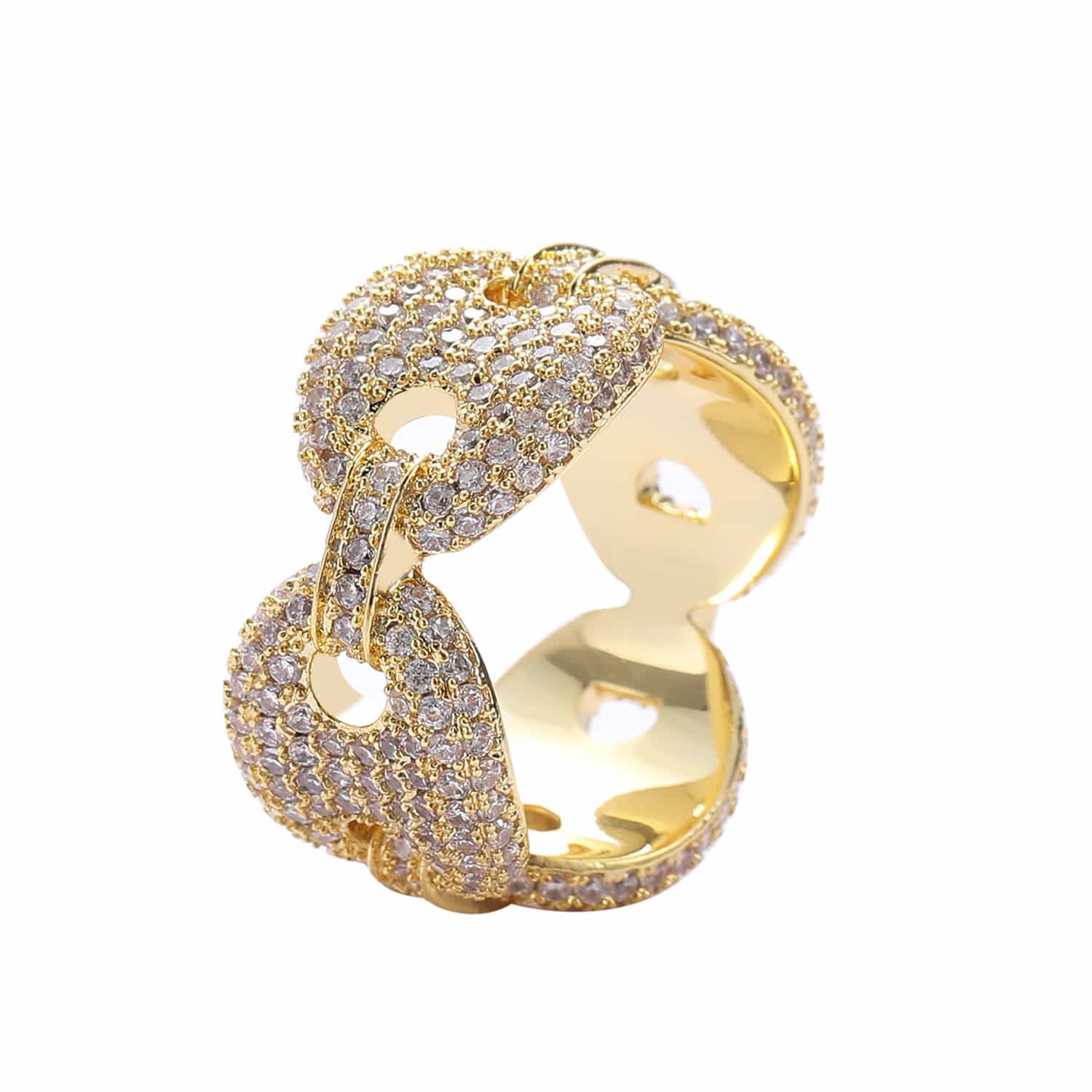 Micro - Set Colorful Diamond Ring - TONGSHOP