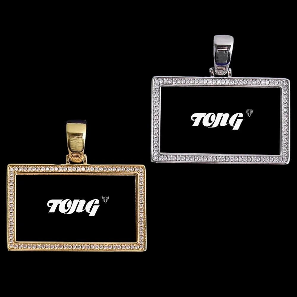 Photo Frame - Rectangular Memory Custom Photo Pendant - TONGSHOP / Length:16 / Length:18