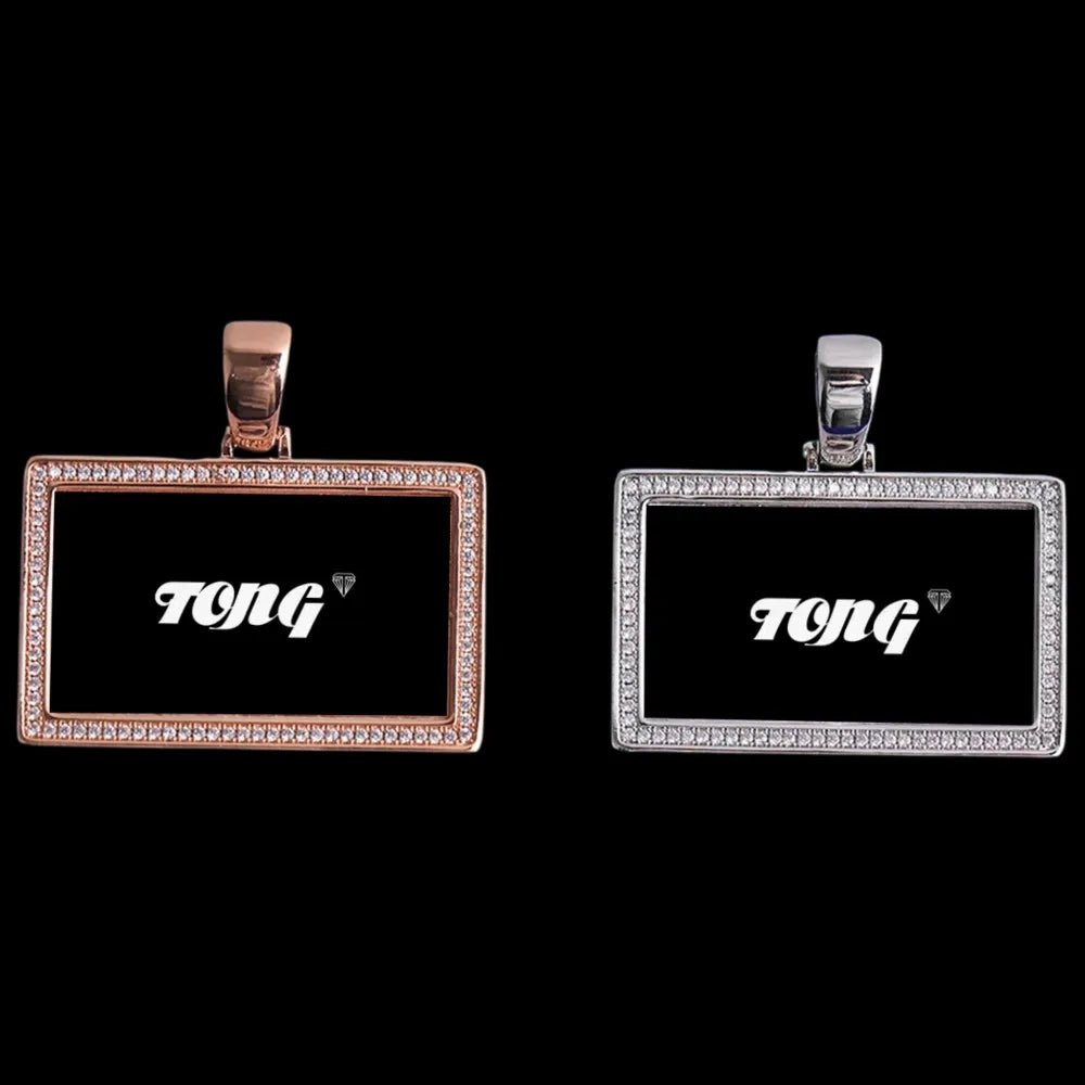 Photo Frame - Rectangular Memory Custom Photo Pendant - TONGSHOP / Length:16 / Length:18