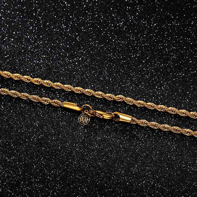 Rope Chain 18K Gold - 3mm - TONGSHOP