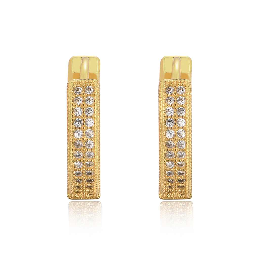 S925 Full Diamond Ice Earrings - TONGSHOP