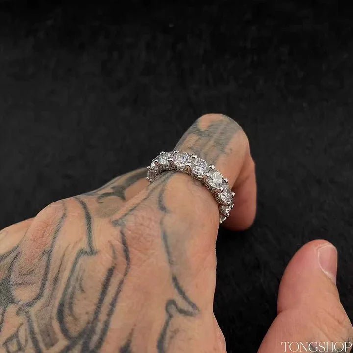 S925 Micro - Set Diamond Ring - TONGSHOP