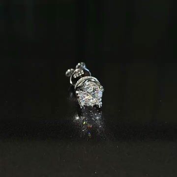 S925 Moissanite Crown Earrings 80 points Four - Claw Rock Candy - TONGSHOP