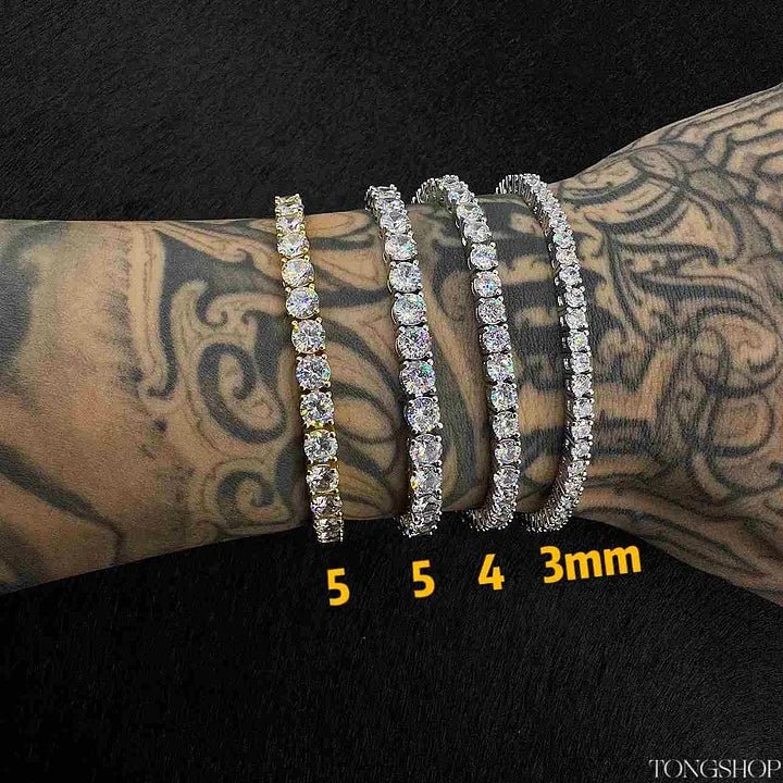 Tennis Chain Rock Sugar Chain Bracelet - TONGSHOP