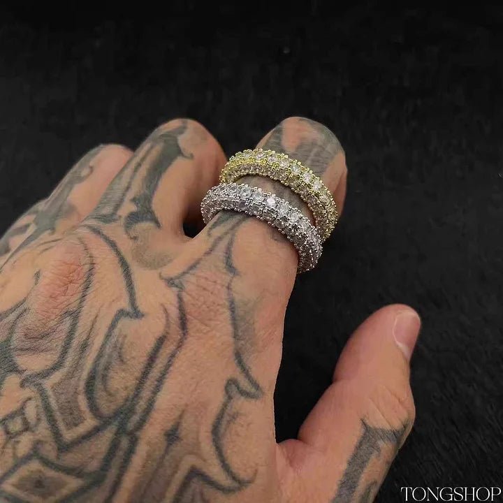 Three Rows of Diamond Rings - TONGSHOP