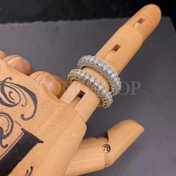 Three Rows of Diamond Rings - TONGSHOP