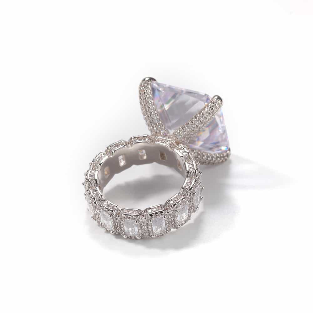 Vintage Gold - Plated Diamond Hip - Hop Ring - TONGSHOP