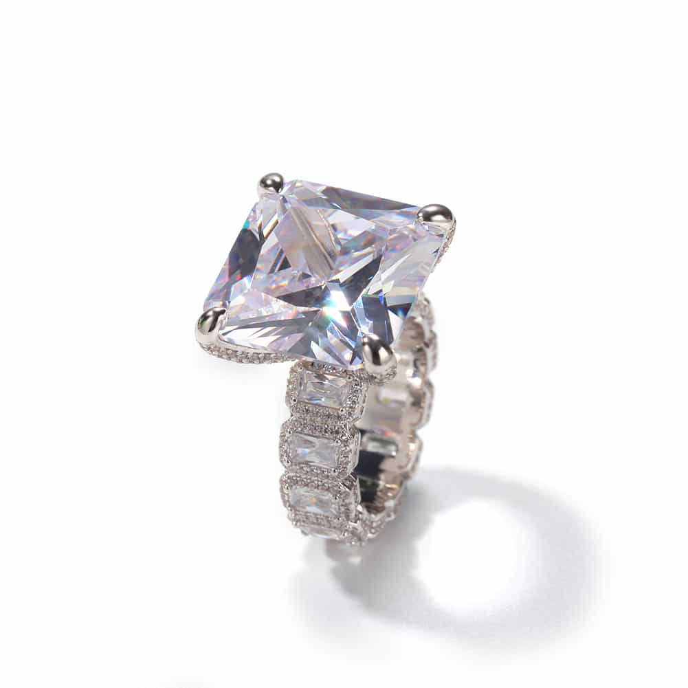 Vintage Gold - Plated Diamond Hip - Hop Ring - TONGSHOP